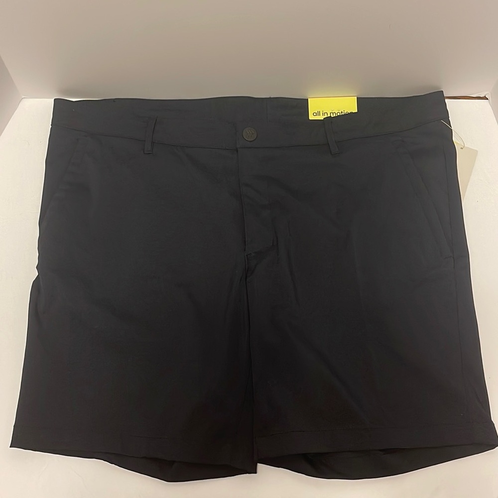 Men’s Size 40 Black Golf Cargo Shorts Moisture Wicking Stretch Quick Dry